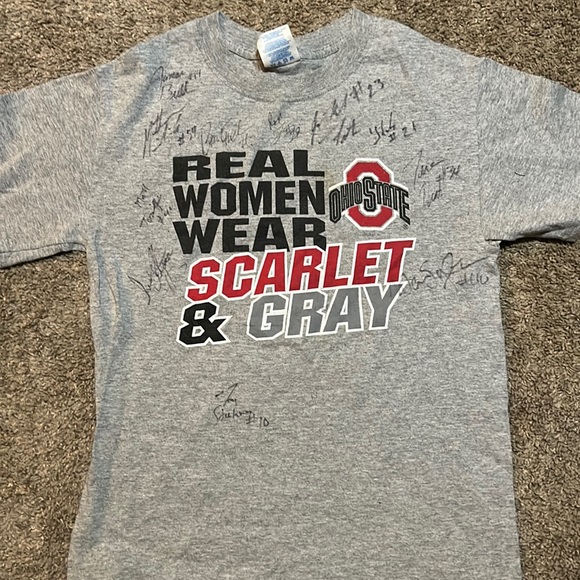 Signed Ohio State real women small tee - Picture 1 of 10